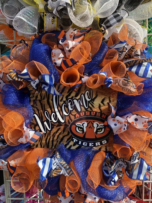 Auburn Team Spirit Deco Mesh Wreath