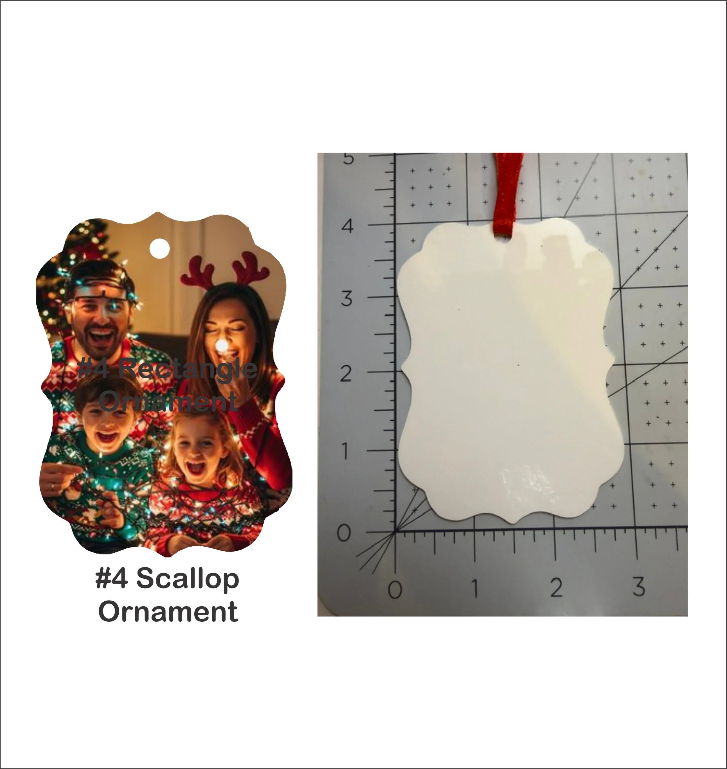 Custom Double-Sided Photo Ornament