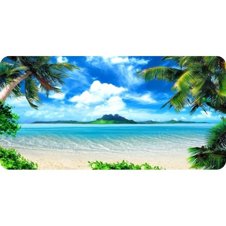 Beach Scene With Palm Trees Design #T601