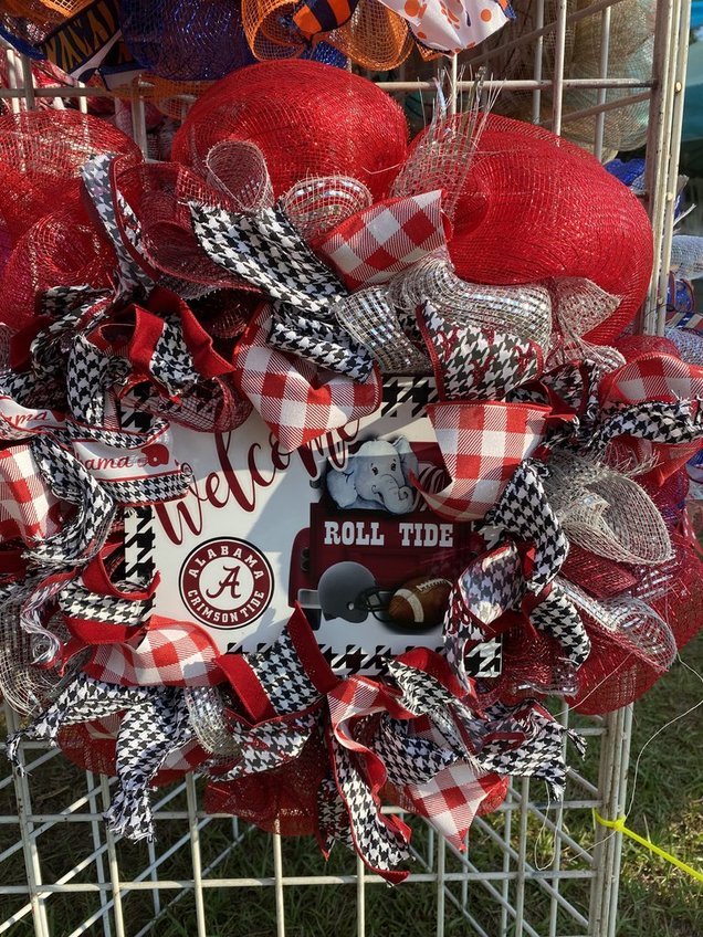 Alabama Roll Tide Deco Mesh Wreath