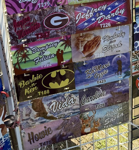 Personalized Car Tags (Front license Plates)