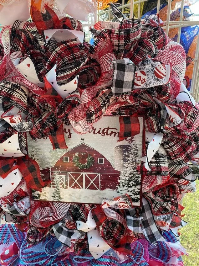 Rustic Merry Christmas Wreath