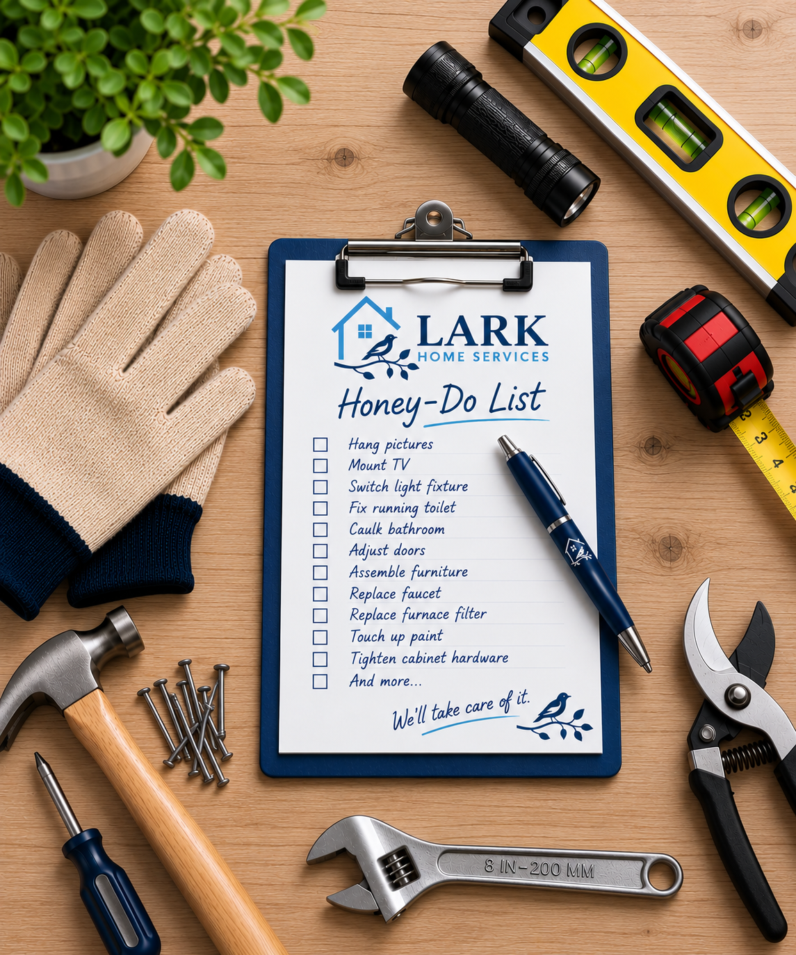 Home maintenance and handyman checklist for Lark Home Services in Denver