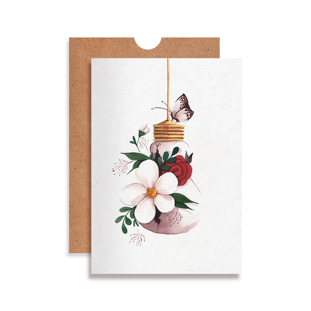 Cartão Terrarium Lâmpada