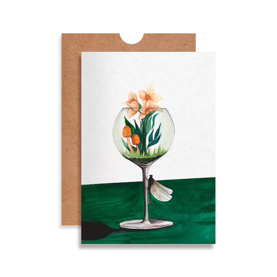Cartão Terrarium Taça