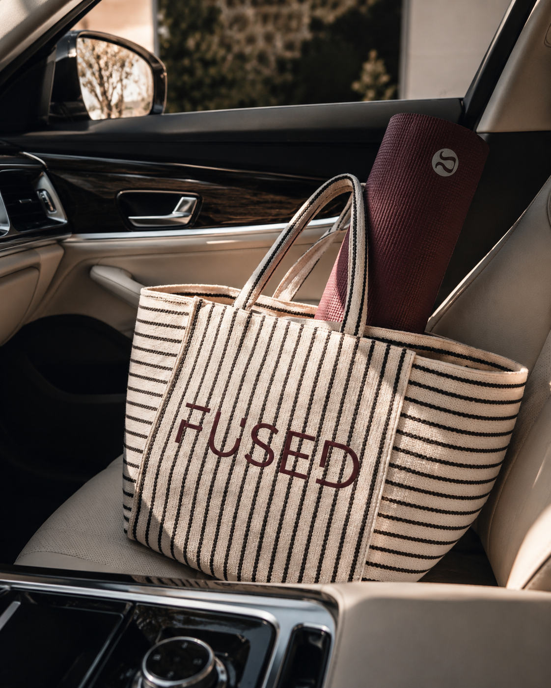 Luxe Stripe FUSED Tote