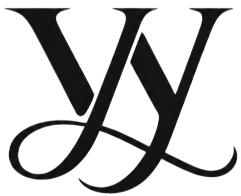 Black background with a stylized letter 'W' in a cursive font.