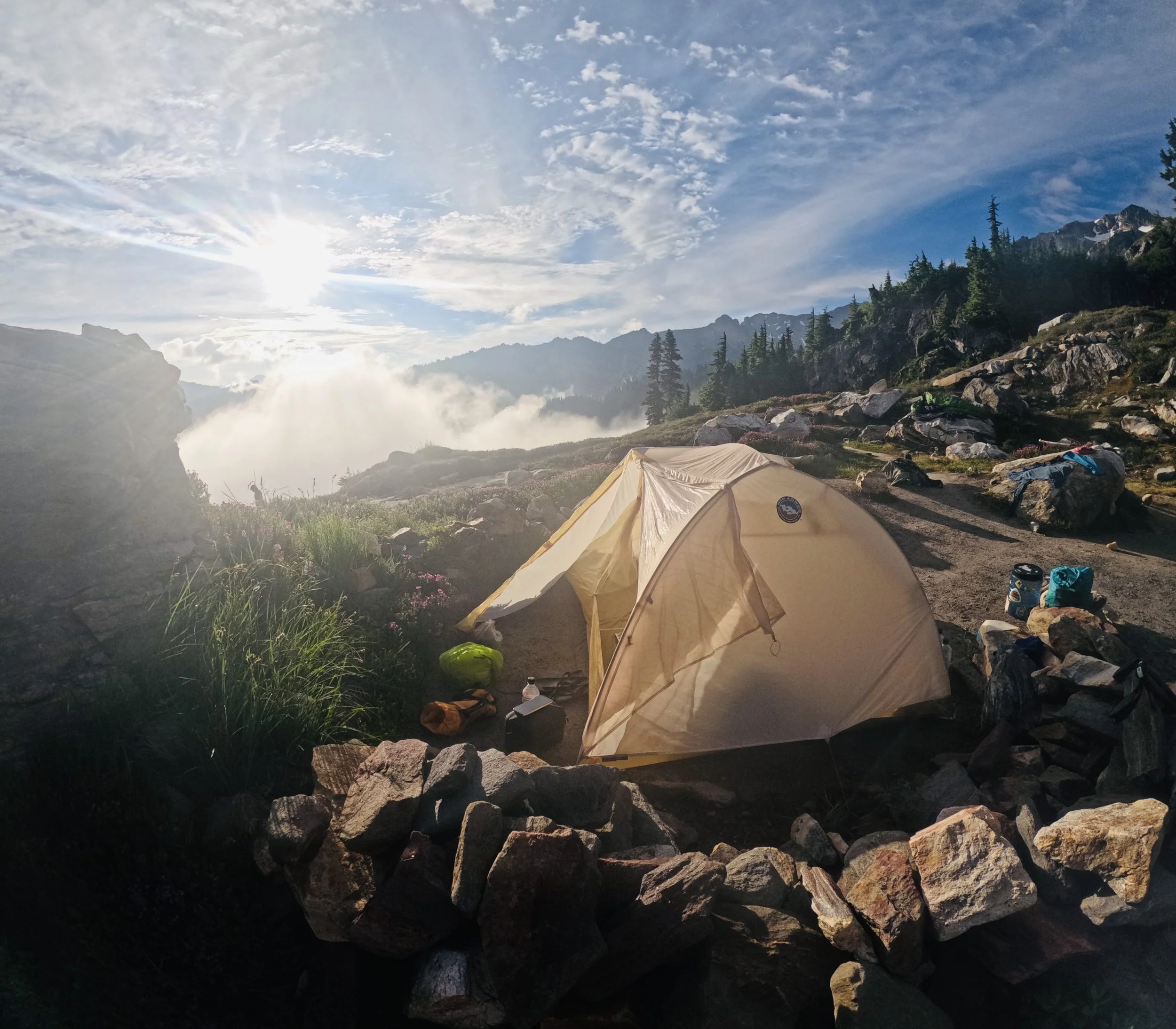 Snow Lake in the Morning