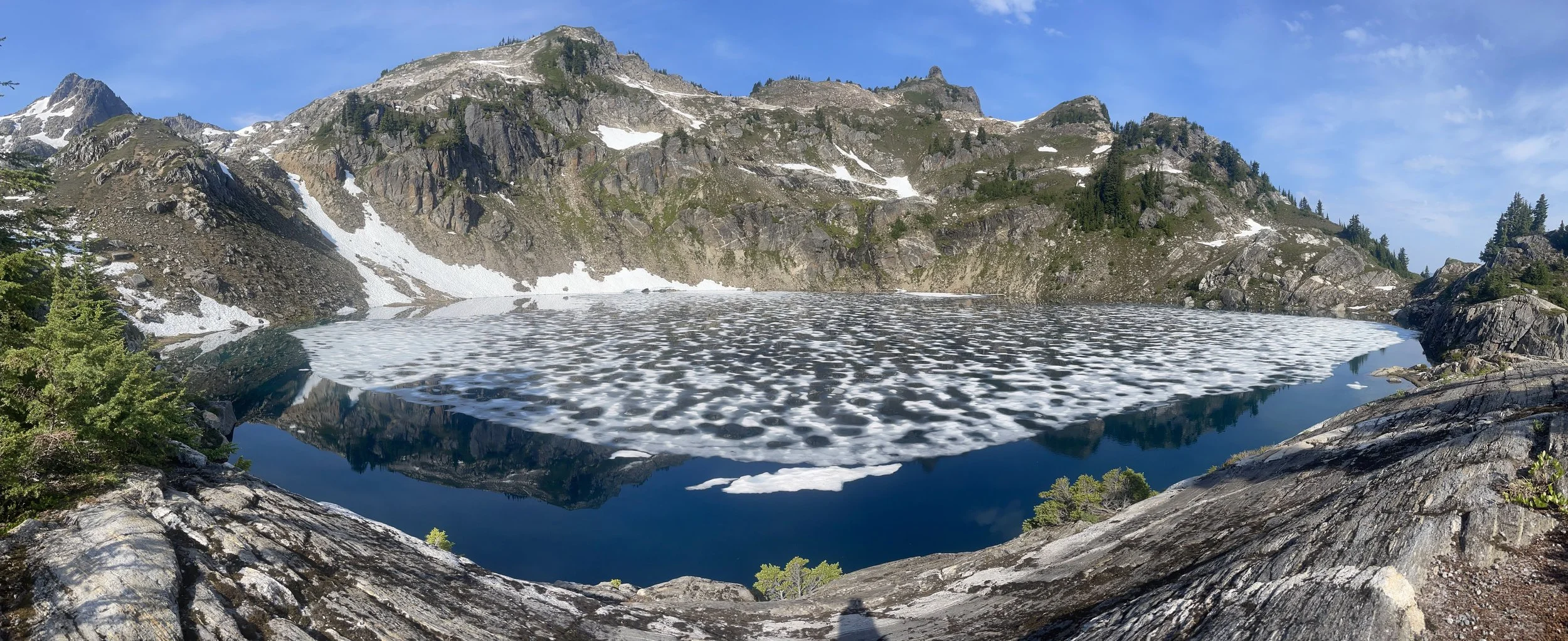 Ice over Micah Lake - 2023