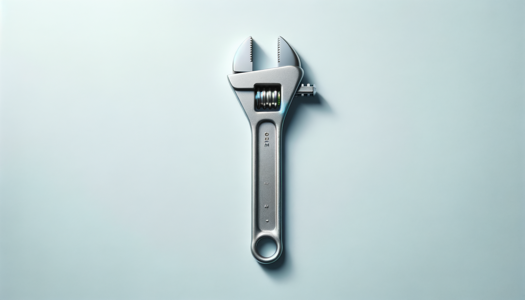 A combination wrench with adjustable jaw and a built-in tape measure