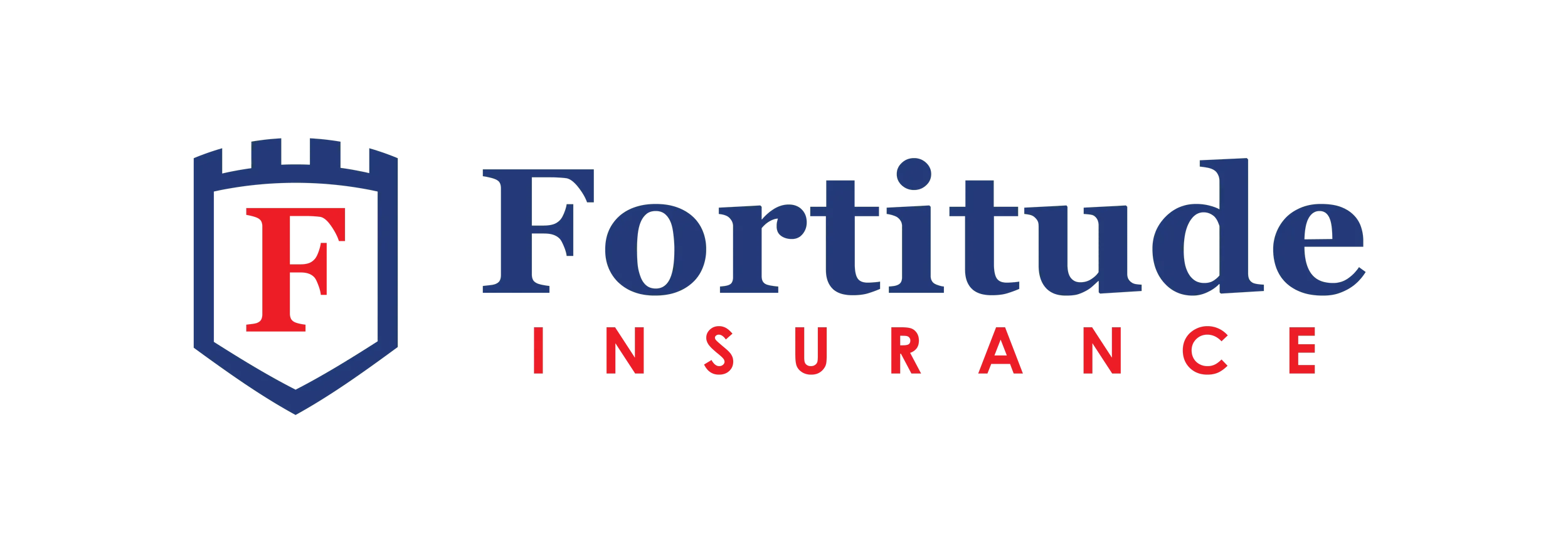 Fortitude Insurance logo with a shield and the letter F in red, 'Fortitude' in blue, and 'INSURANCE' in red.