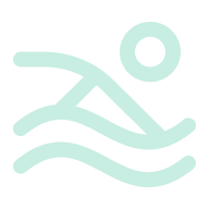 Person swimming icon