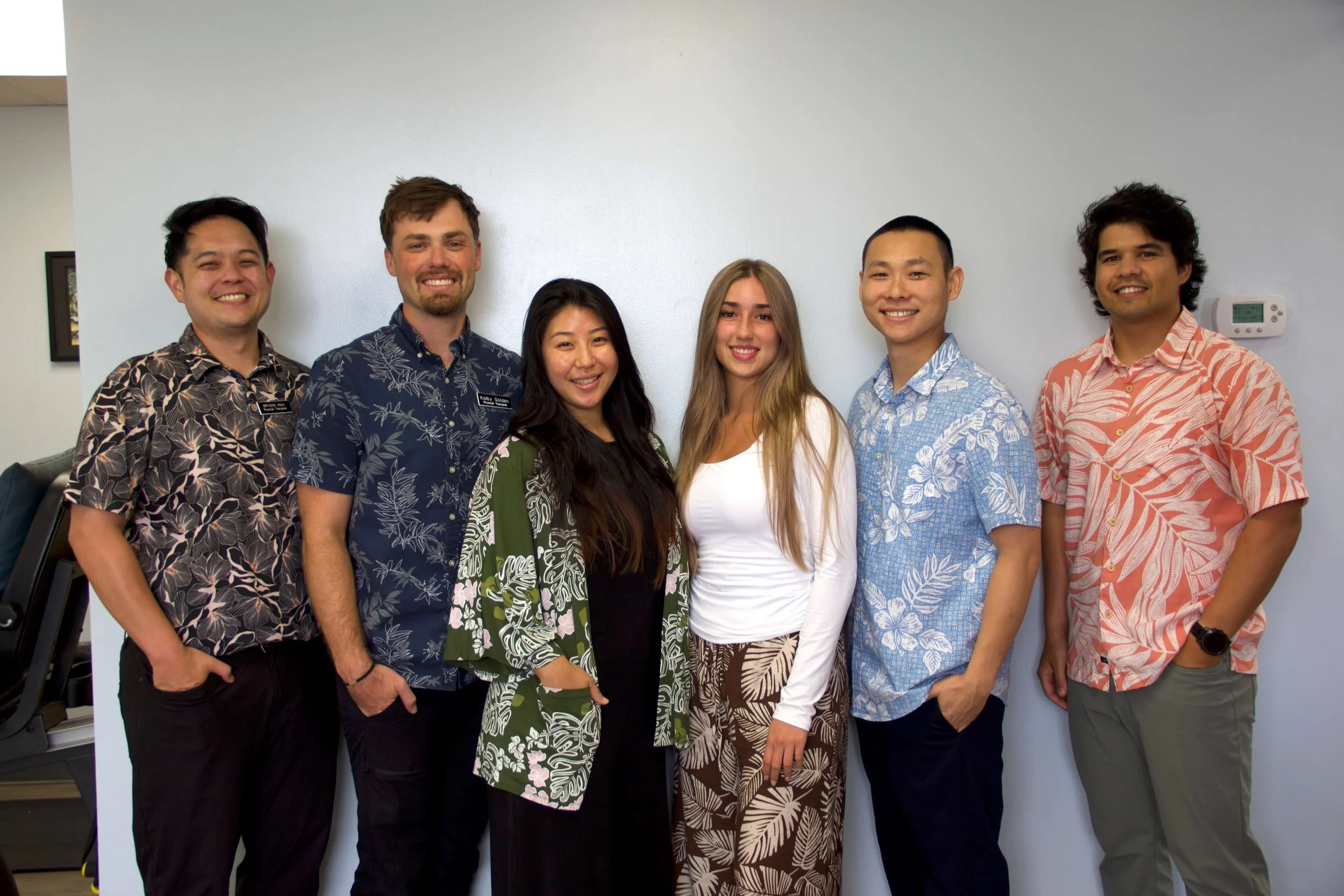 The Kailua Fukuji & Lum team gathered together inside the clinic.