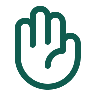 Hand palm icon