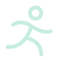 Person running icon