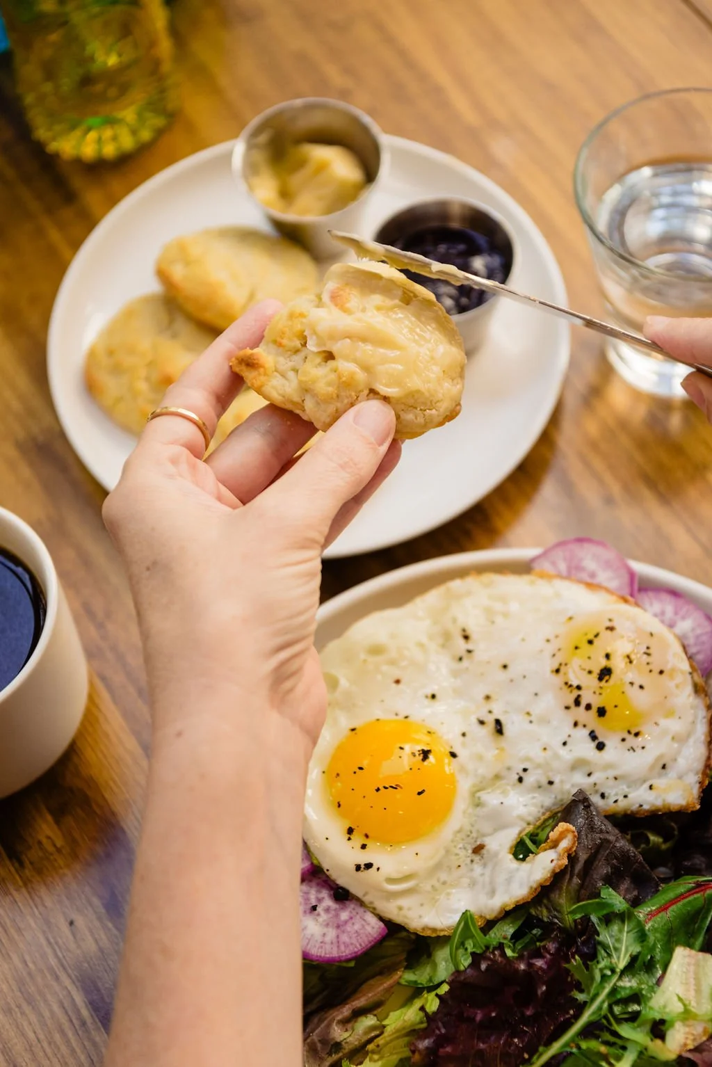 Brunch reservations in Austin call for buttery biscuits