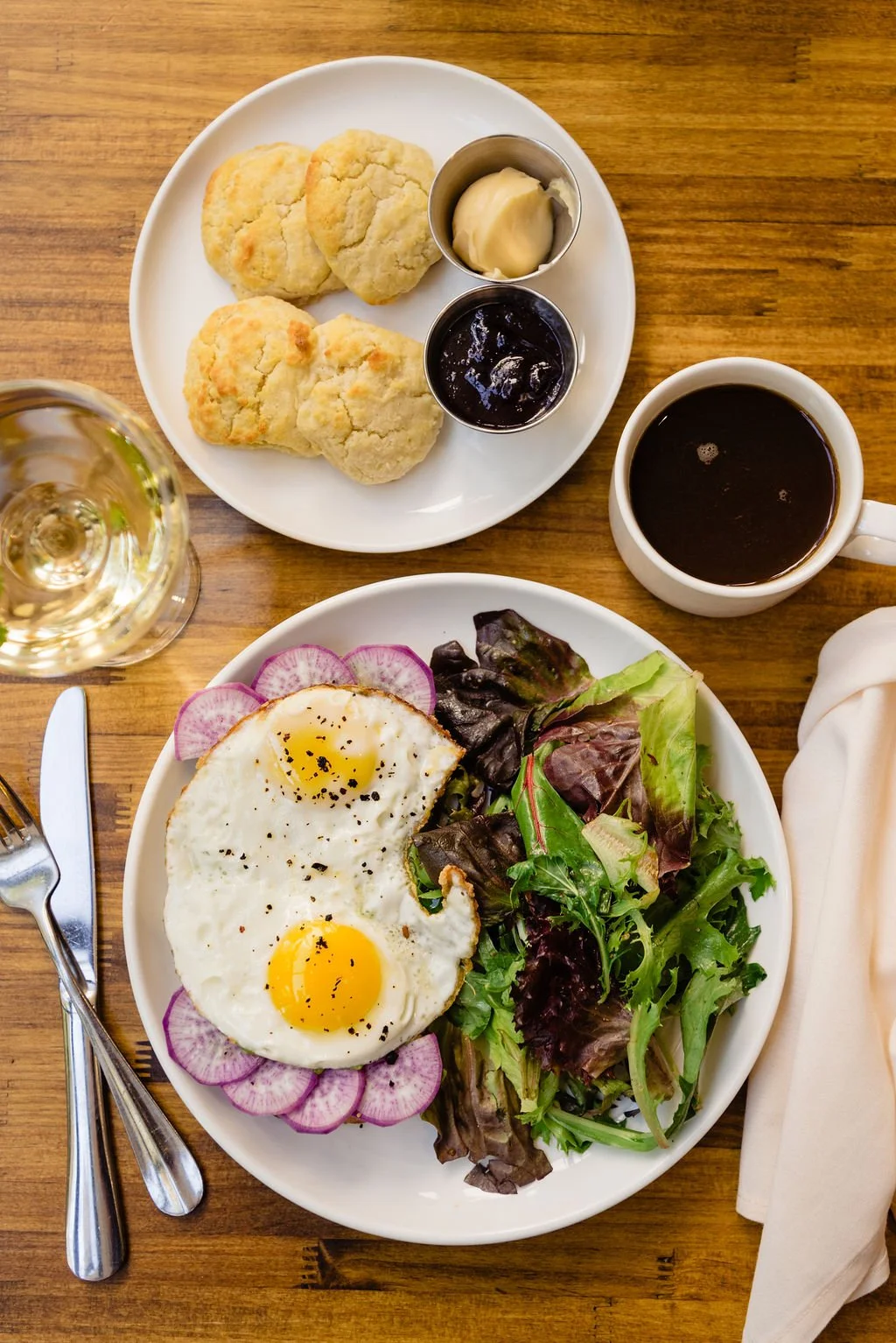 Avocado toast for a brunch in downtown Austin