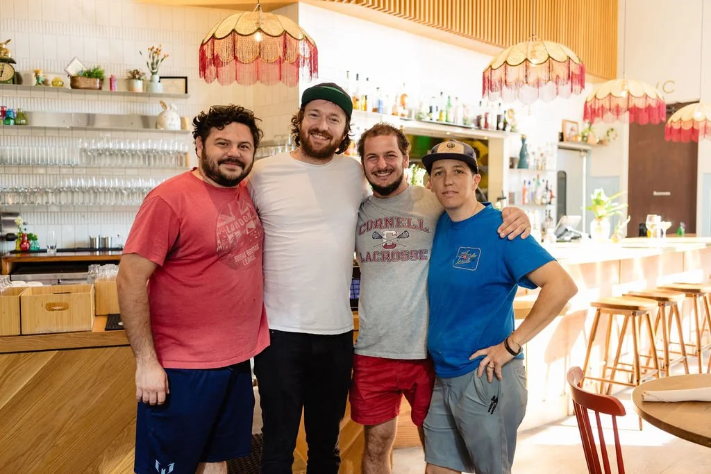 Restaurant team preparing for opening