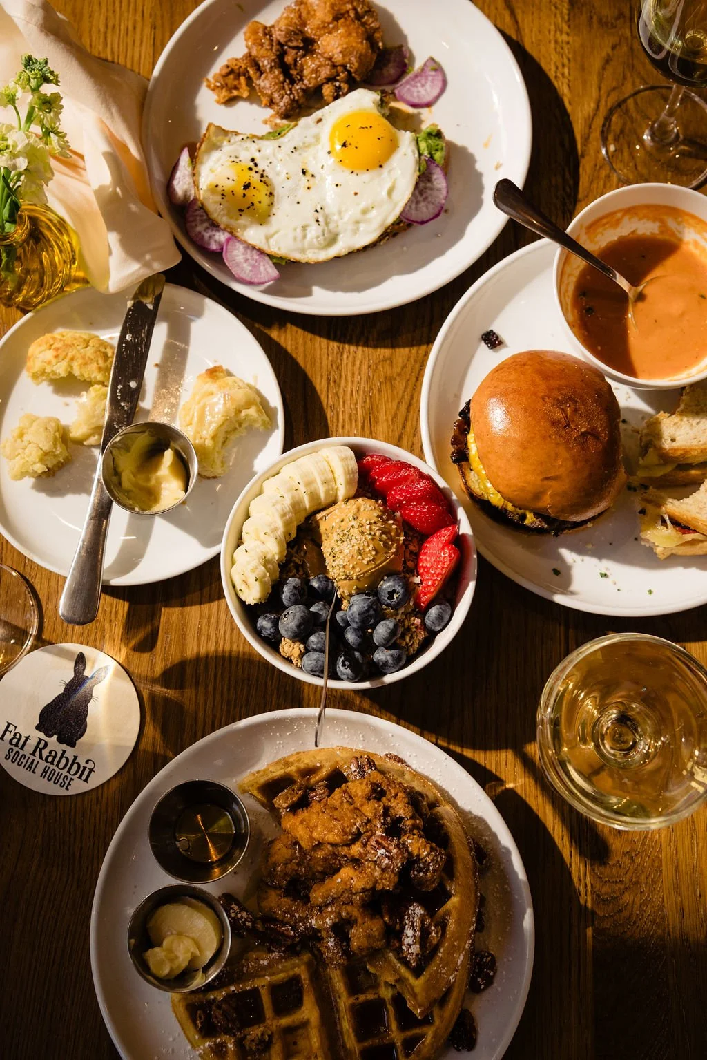 A brunch in downtown Austin calls for an all American breakfast