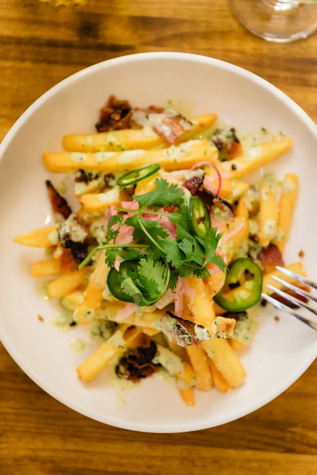 If you're having brunch in downtown Austin parmesan fries are the way to go