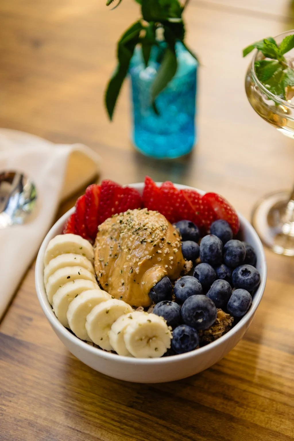 A fresh acai bowl at one of the best brunch restaurants in Austin
