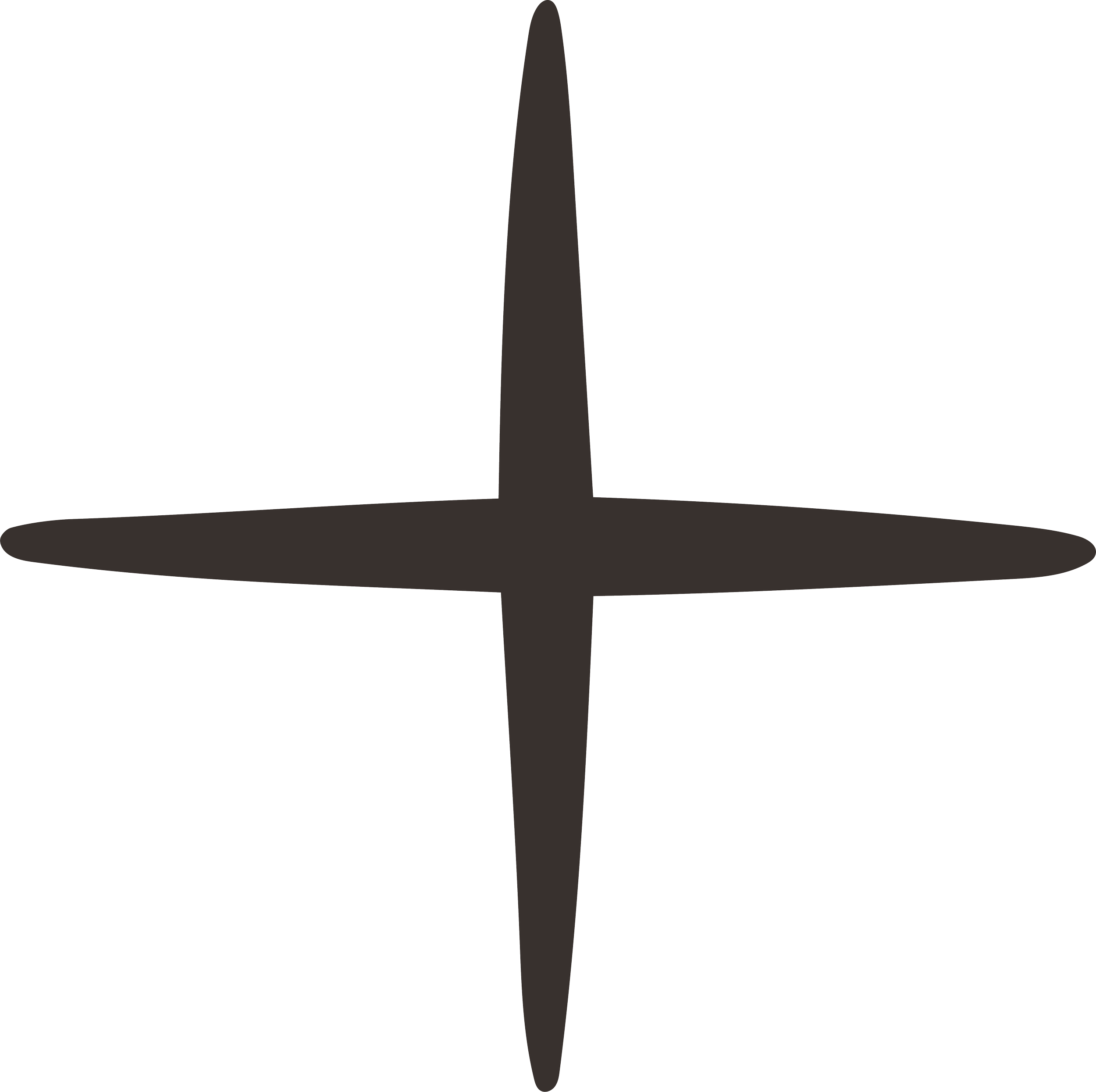 Black background with a black four-point star or cross shape at the center.
