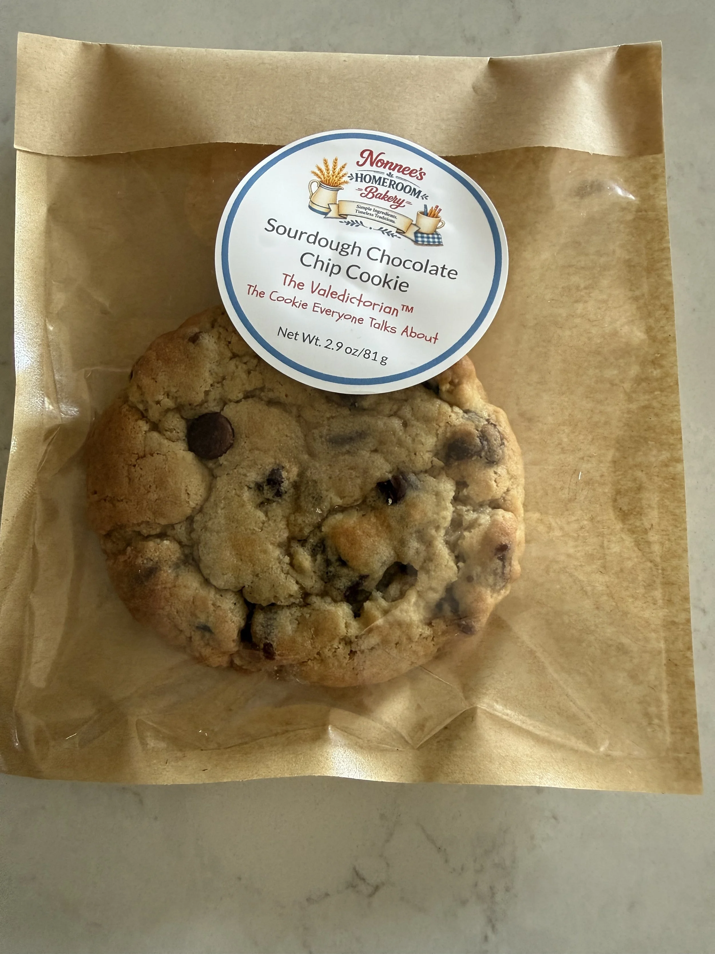 The Valedictorian™: Sourdough Chocolate Chip Cookie