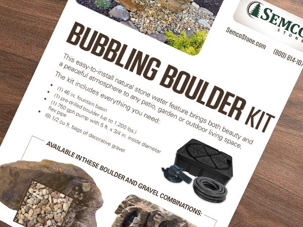 Bubbling Boulder &amp; Decorative Rock Kit