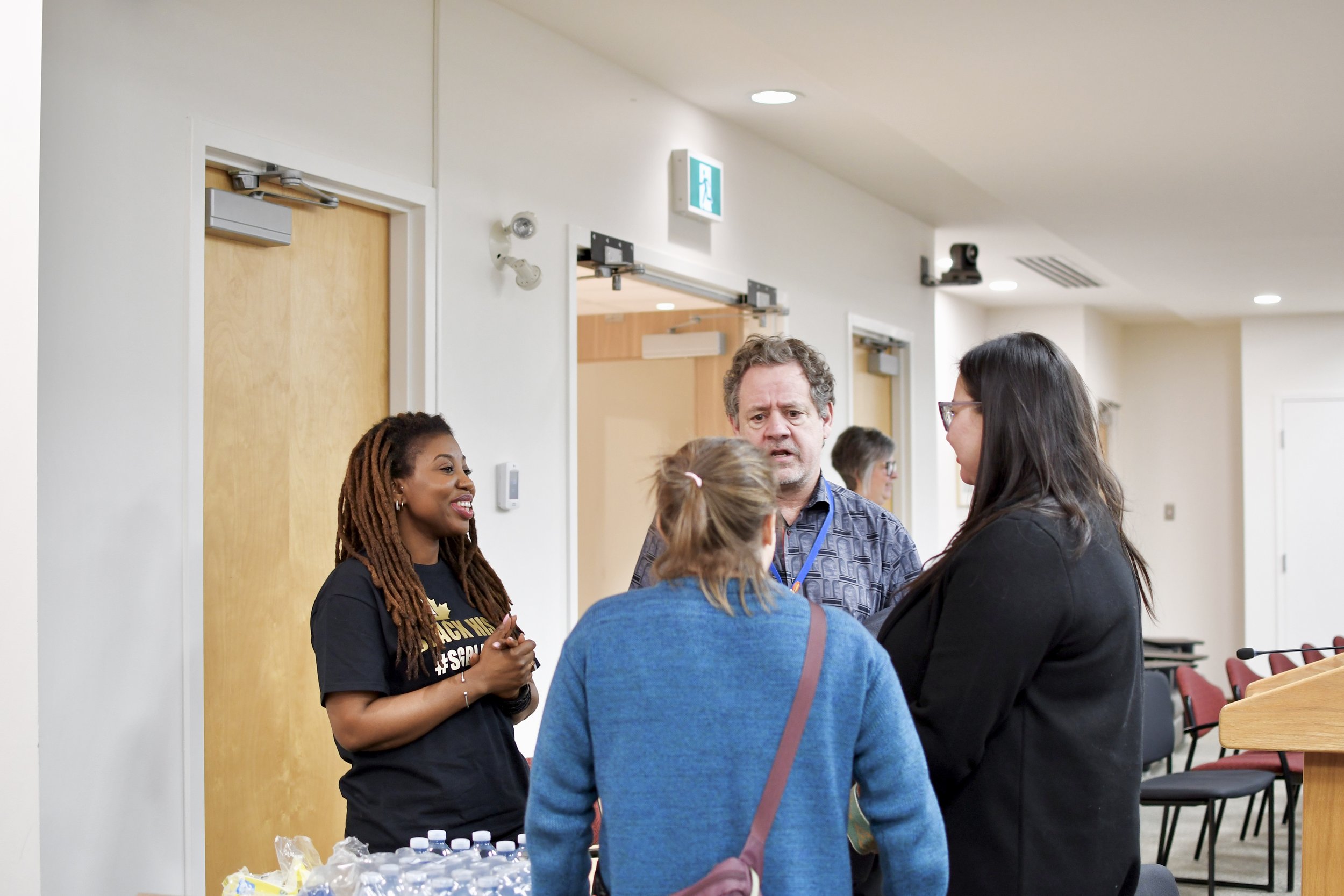  Francess Cowan with Spruce Grove Community Social Development Team at Black History Month proclamation ceremony. 