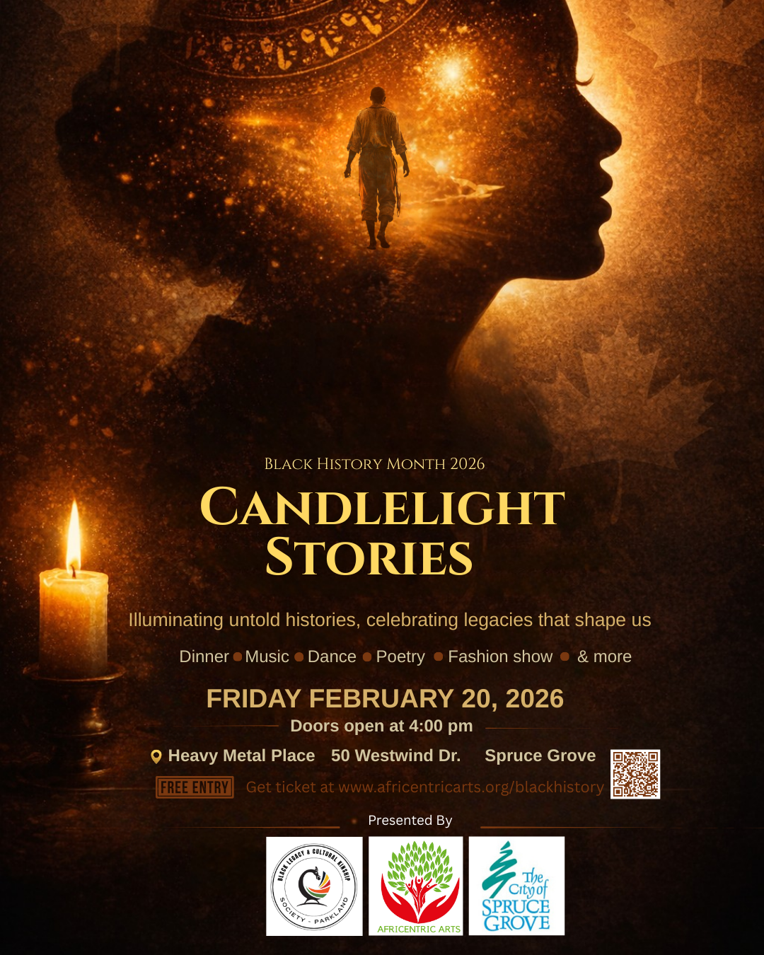 Celebrate Black History Month in Spruce Grove: Candlelight Stories and Cultural Celebration