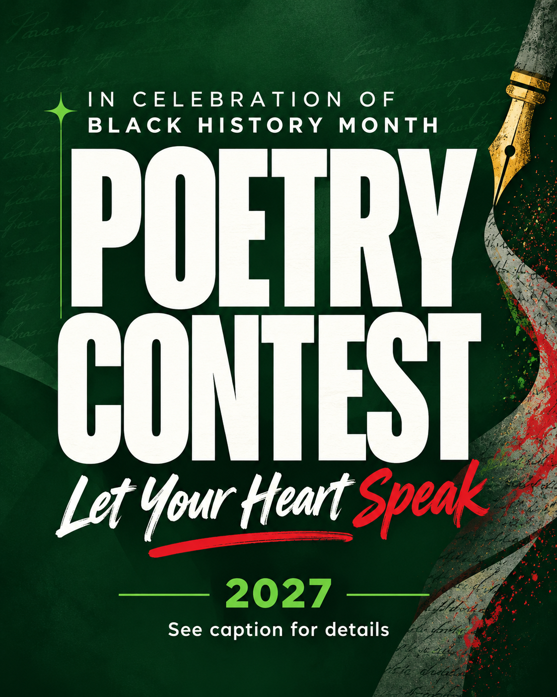 Poetry Contest: Let Your Heart Speak 2027