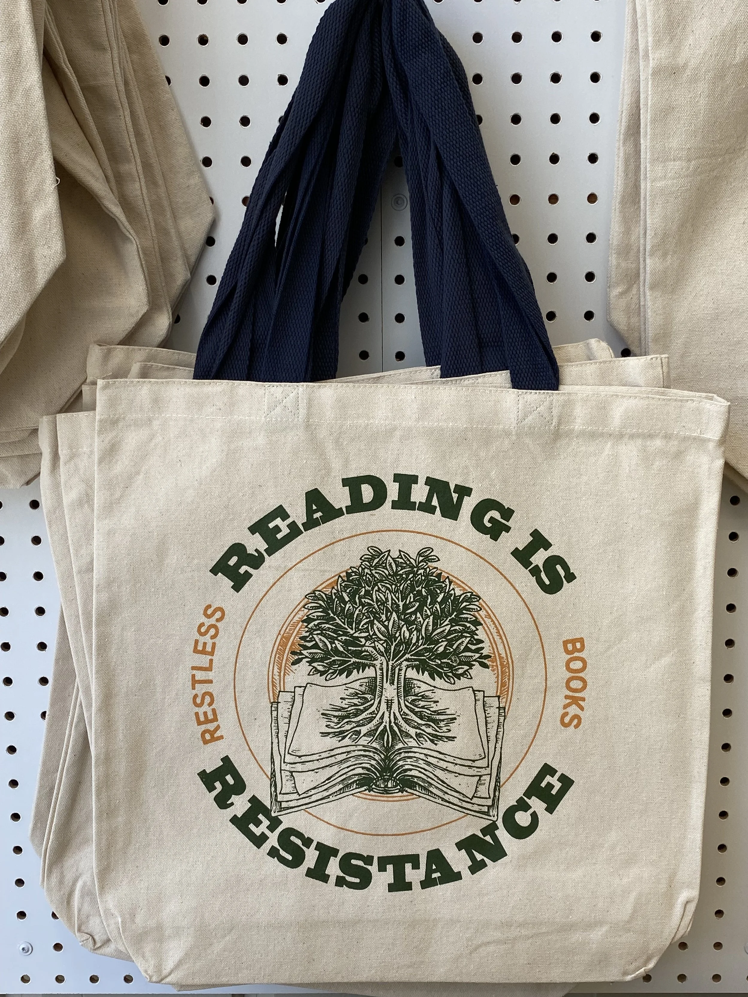 Reading Is Resistance Tree Tote Bag