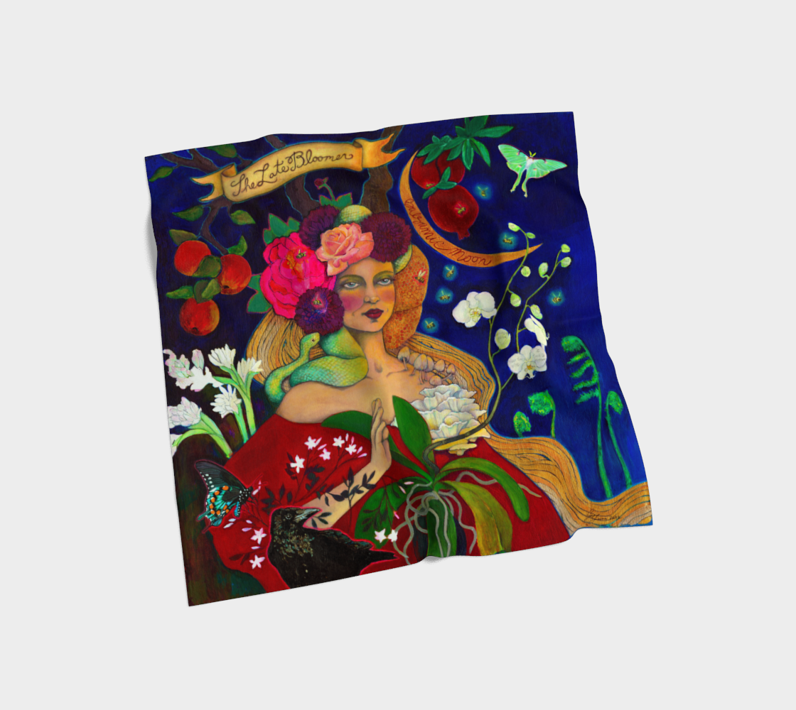 The Late Bloomer Silk Scarf