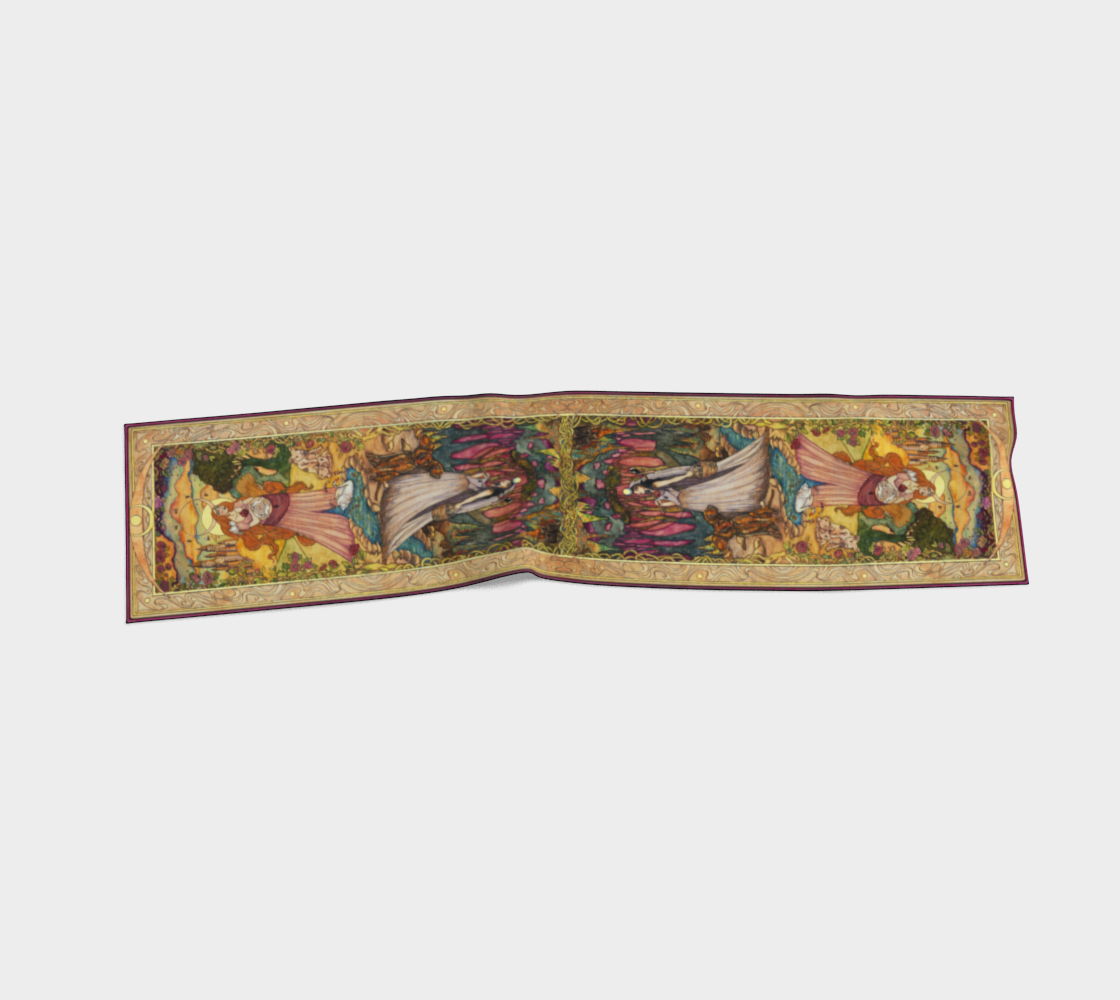 Above & Below Ornate Silk Scarf