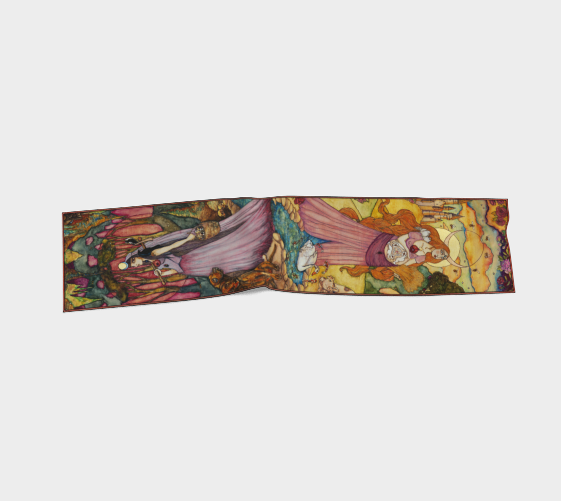 Above & Below Simple Silk Scarf