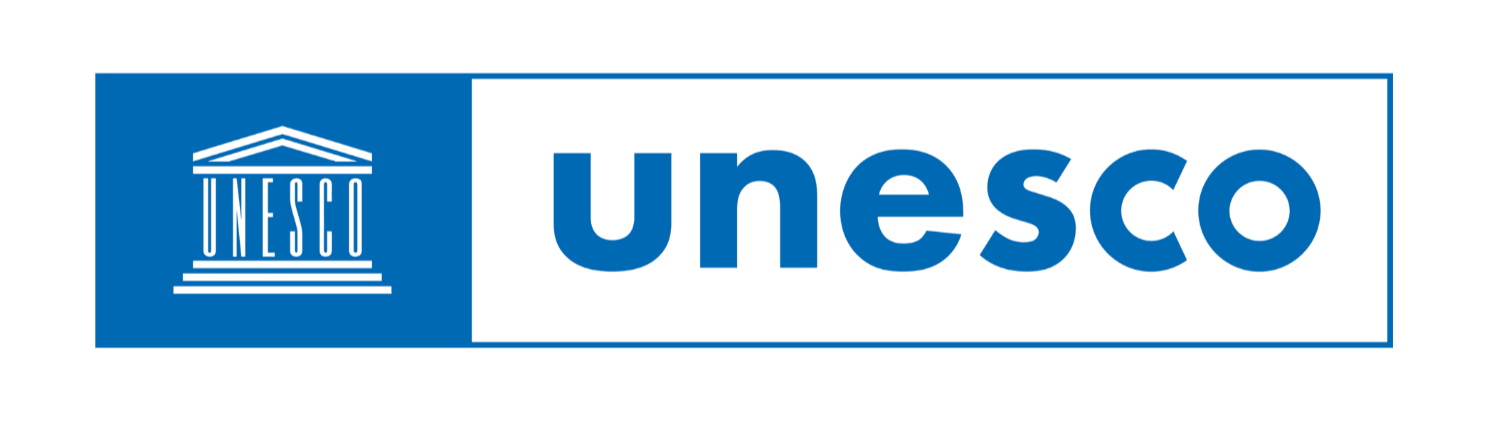 UNESCO logo with the name 'UNESCO' in blue and black text.