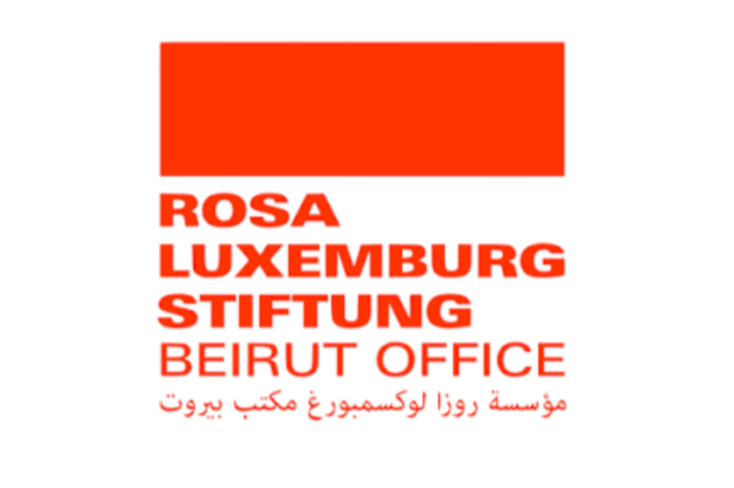 Logo of Rosa Luxemburg Foundation Beirut Office in red and black.