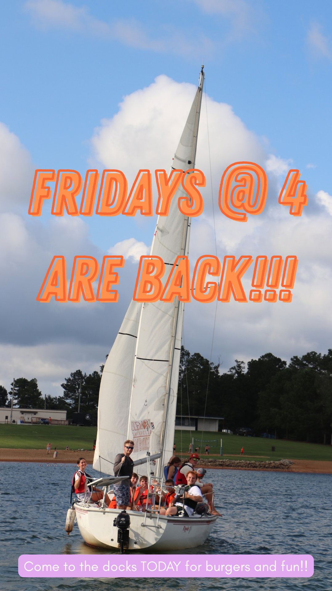 A promotional Instagram story created in Canva to alert members and Clemson students interested in the "Fridays @ 4" program.  
