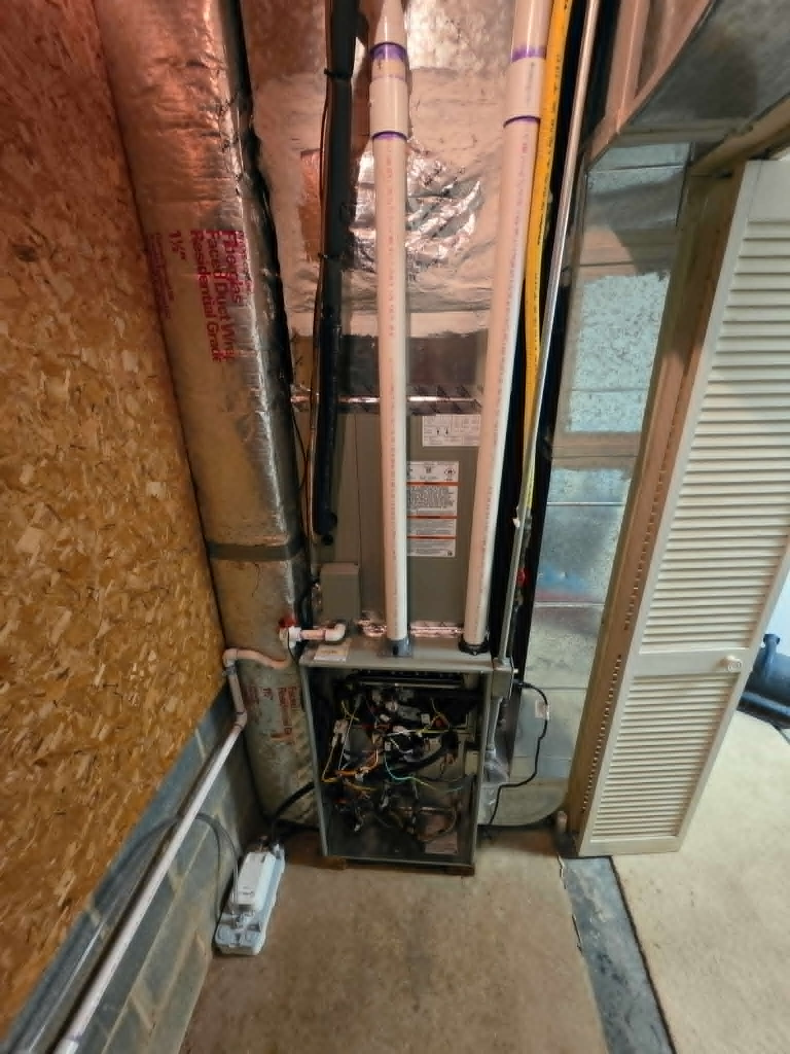 Furnace installation and service work completed by Standard Heating & Air in Morganton, NC.