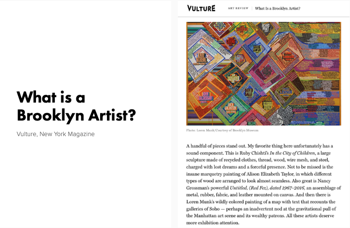 What Is a Brooklyn Artist? Jerry Saltz, Vulture, New York Magazine, 2024