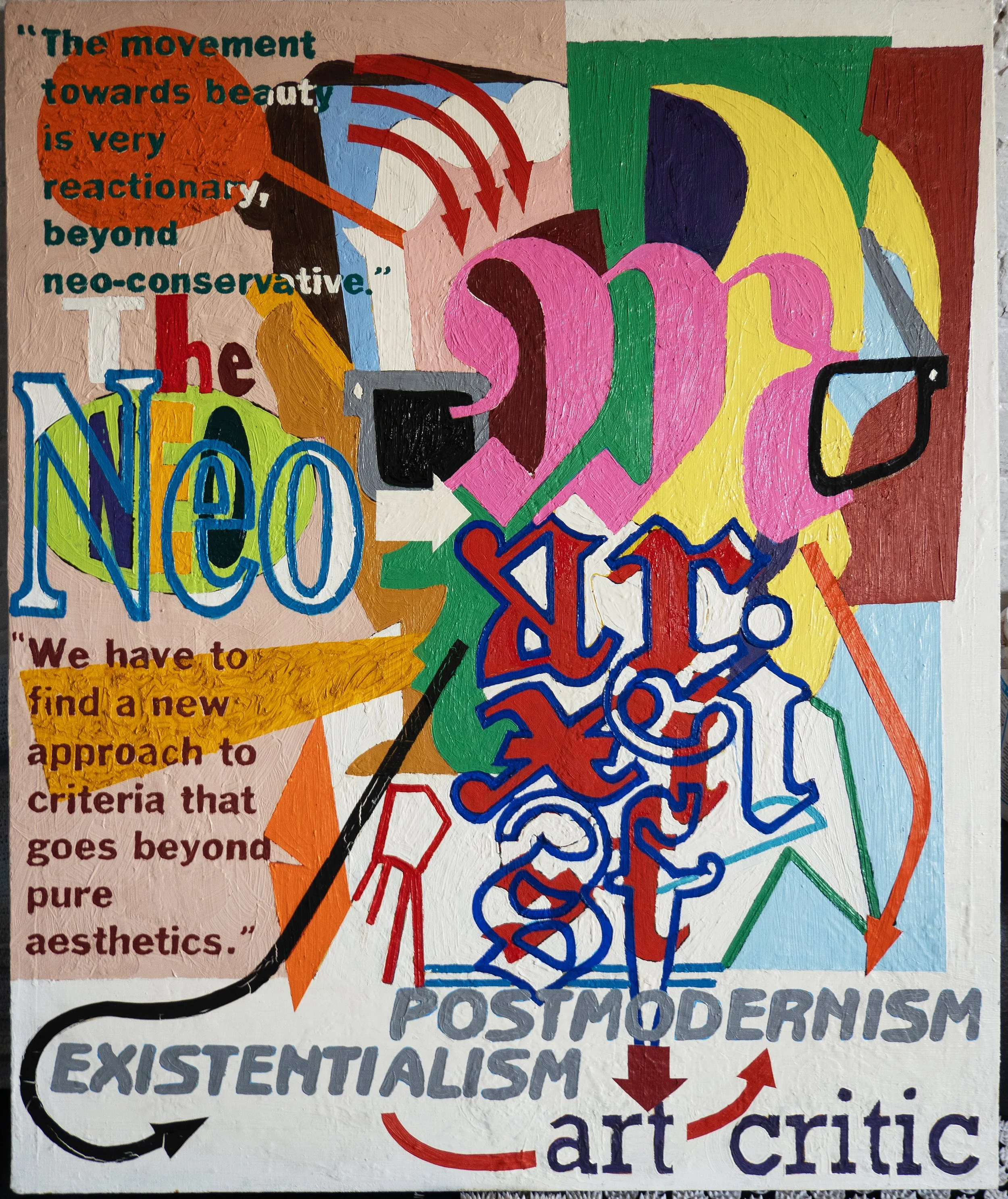 The Neo-Marxist Art Critic II, 36 x 30 in