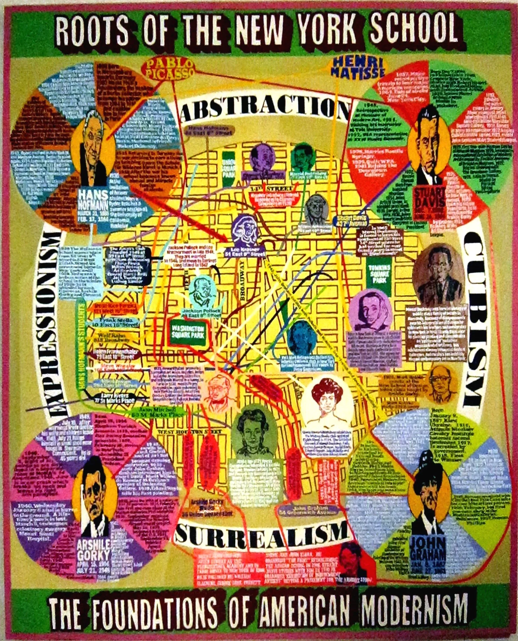 Roots of the New York School, 72 x 60 in