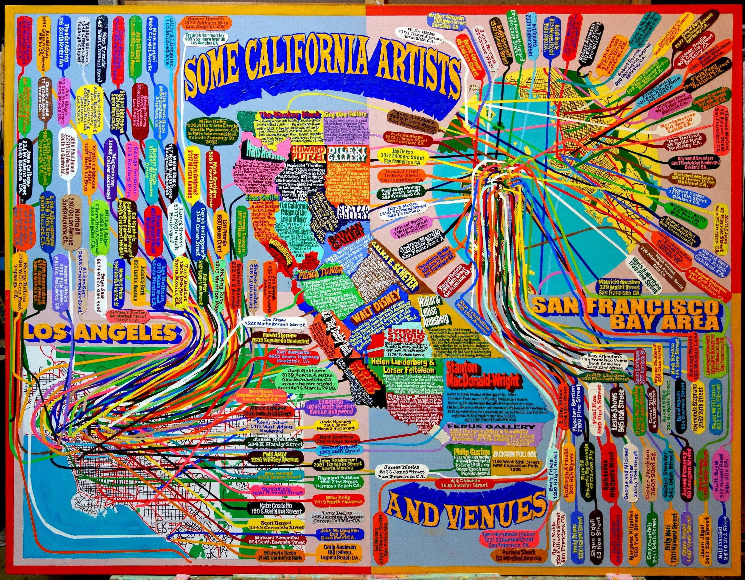 Some California Artists, 66 x 84 in