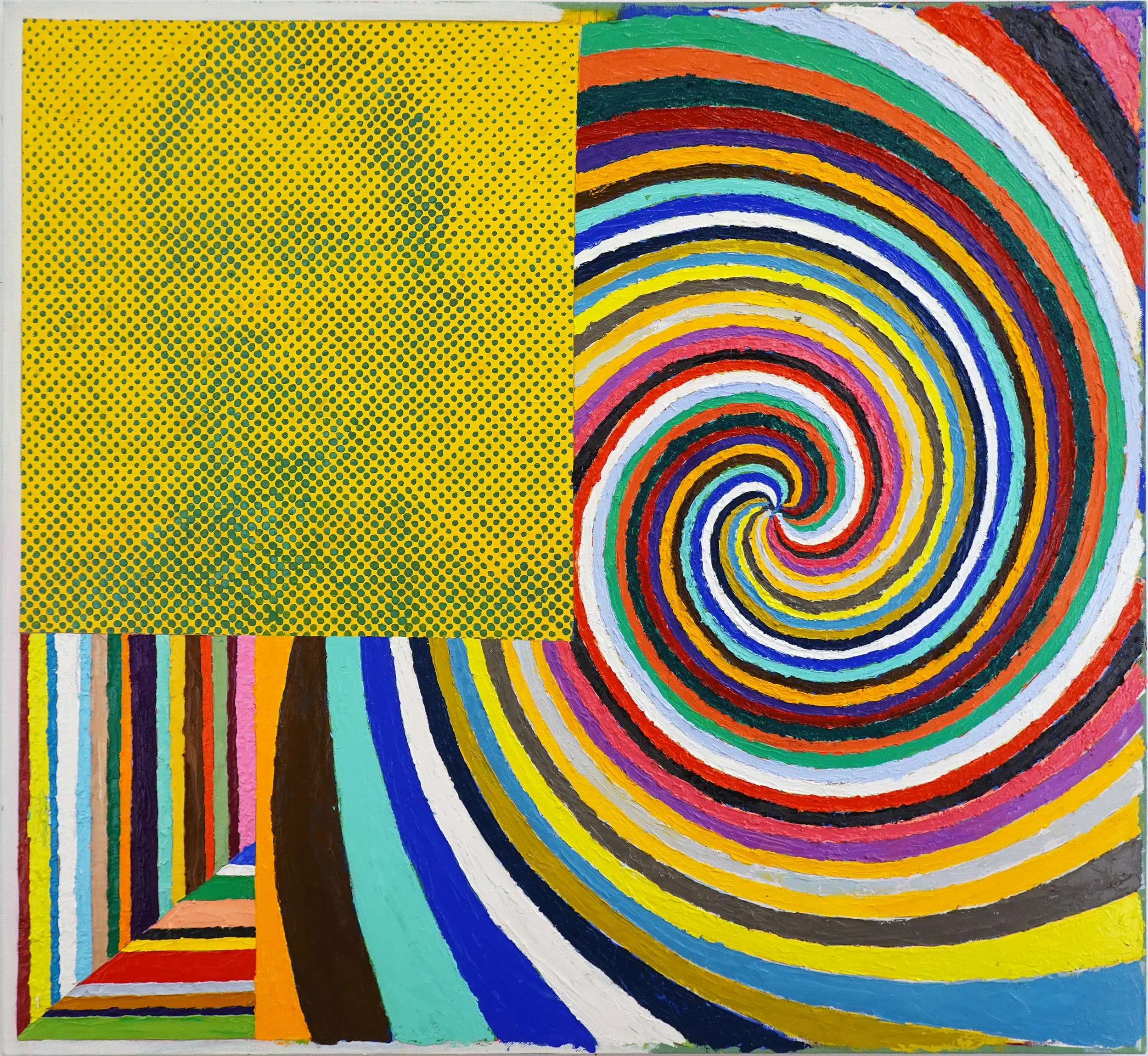 Hilma Vortex, 40 x 44 in