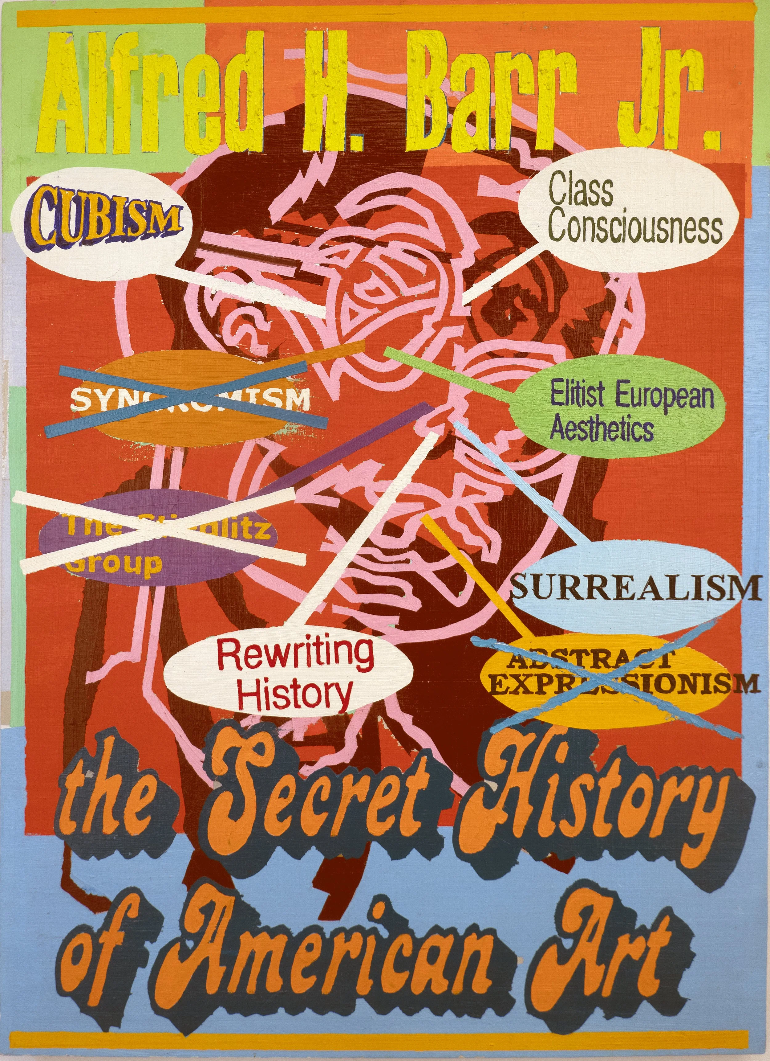 Alfred H. Barr, Jr.,The Secret History of American Art, 42 x 30 in