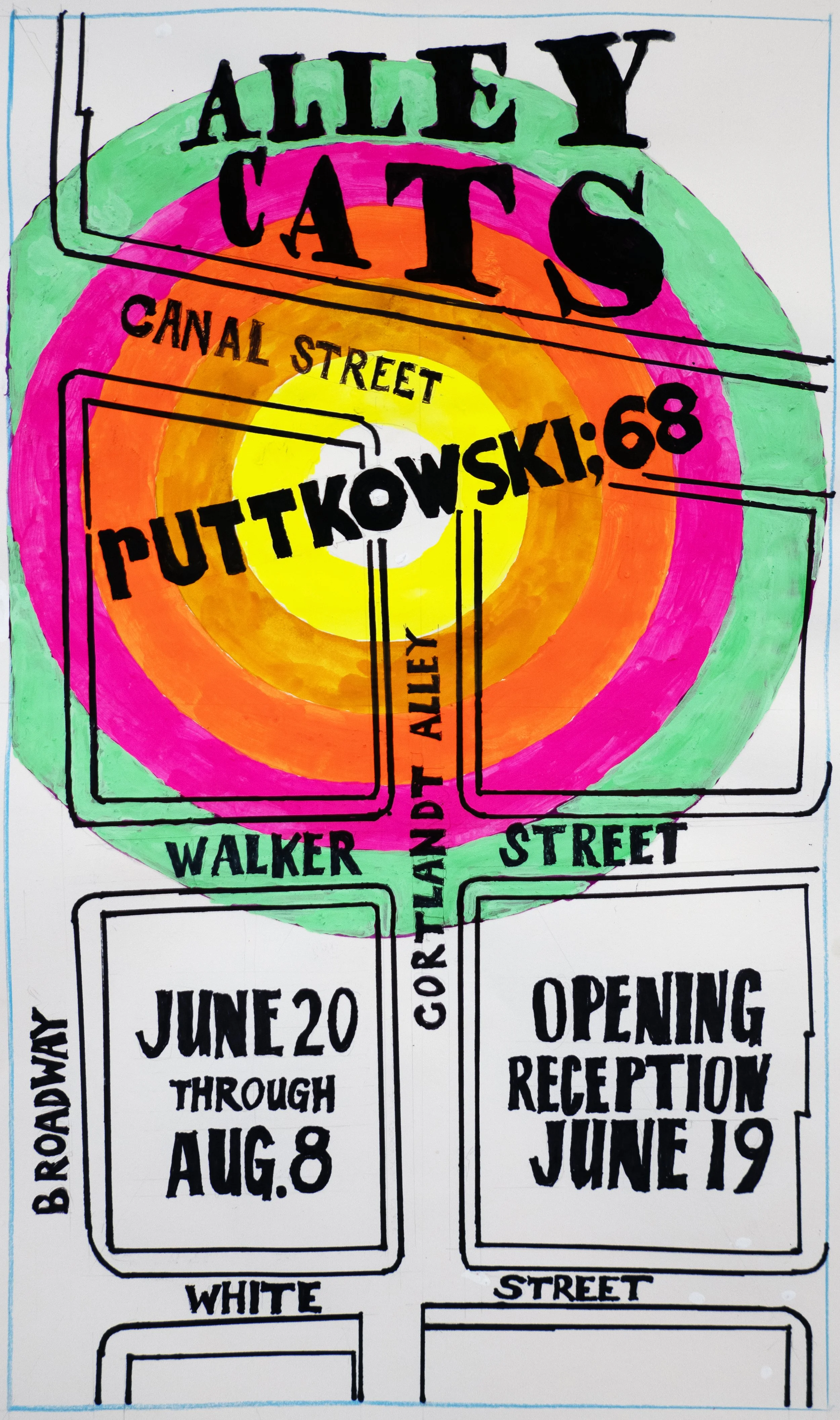 Summer show flyer artwork, Ruttkowski:68, 2026
