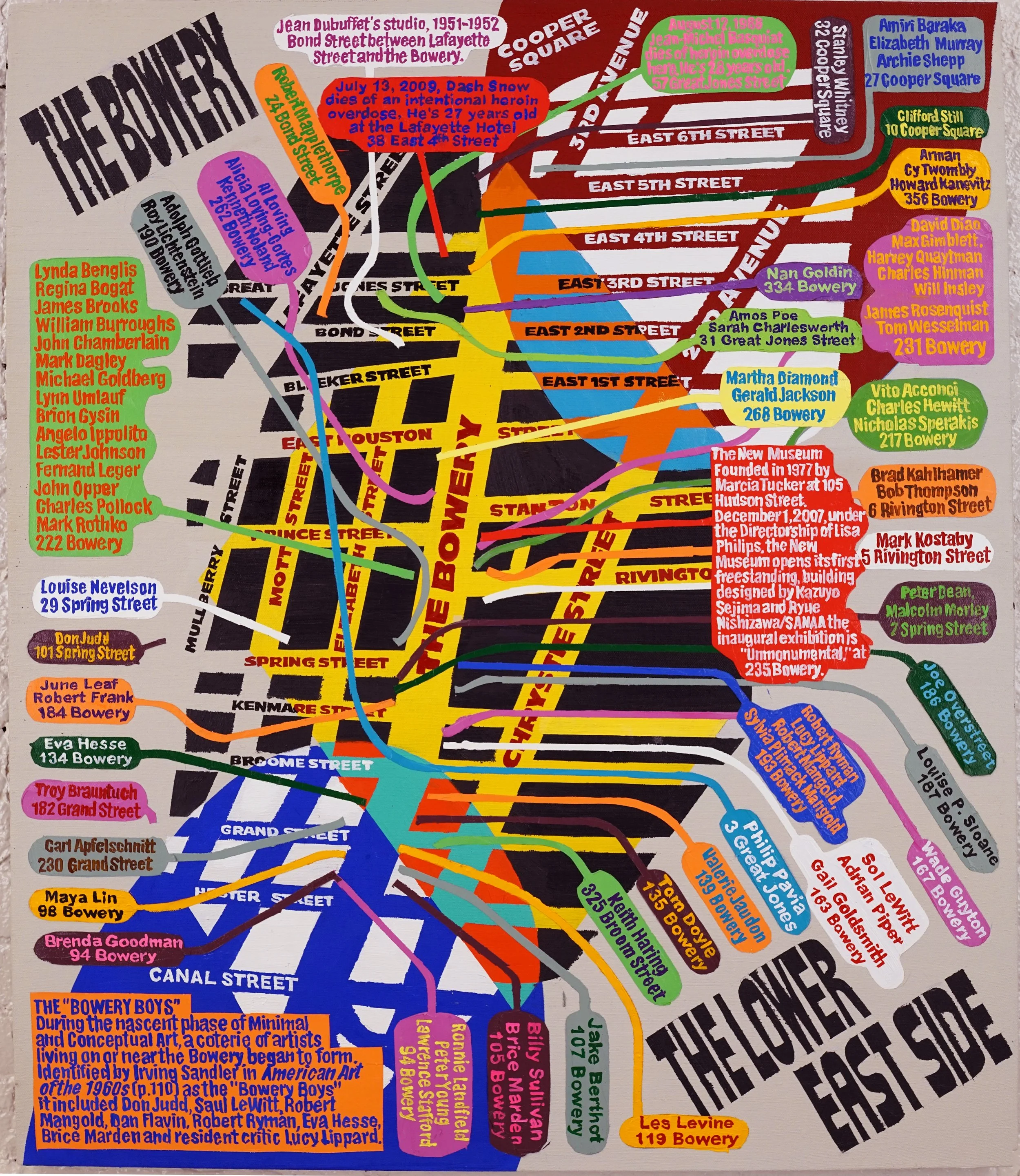 The Bowery Lower East Side (Study 1), 42 x 36 in