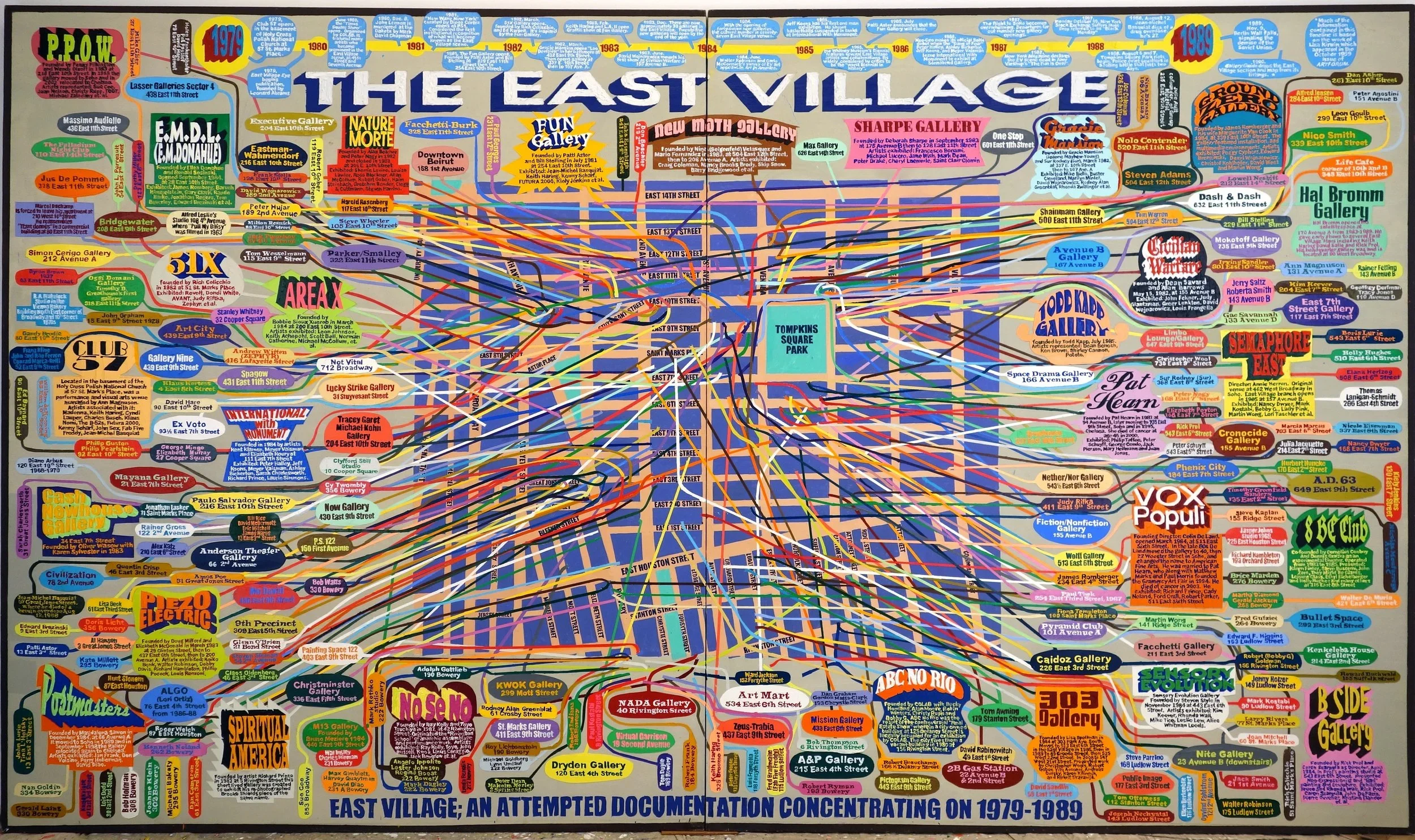 The East Village 1979-1989, 84 x 144 in
