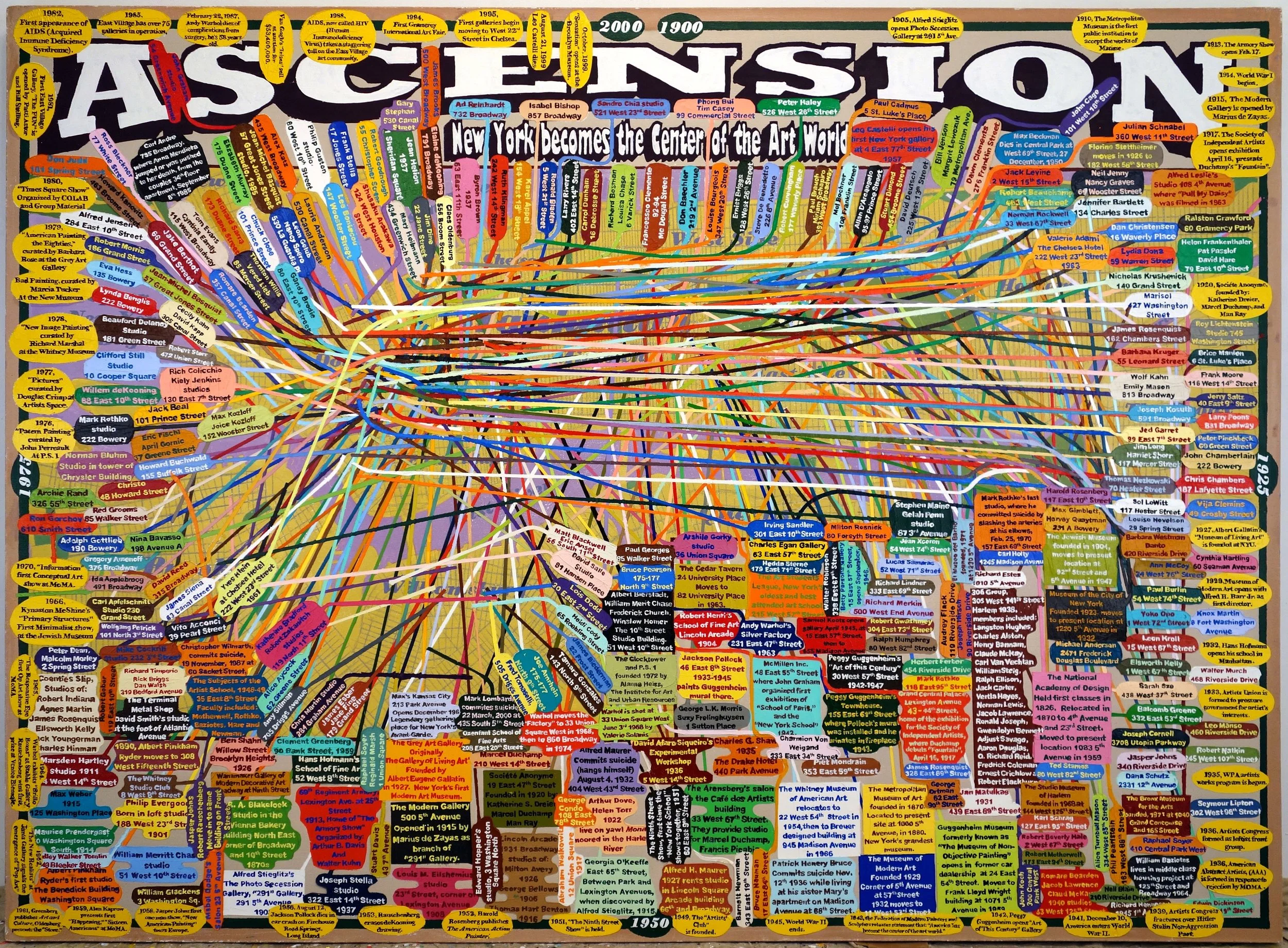 Ascension (New York Becomes the Center), 70 x 96 in
