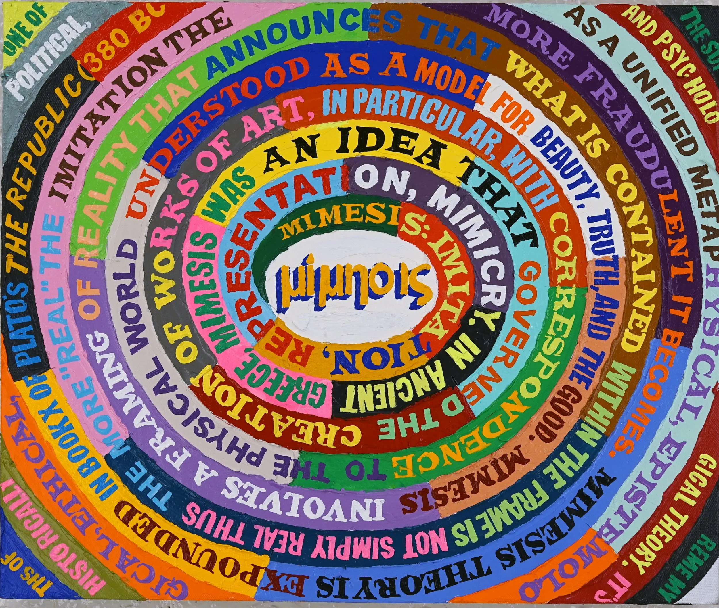 Mimesis Spiral, 20 x 24 in

